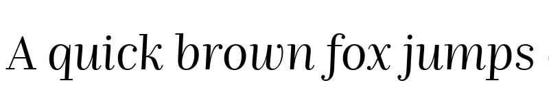 Preview of Nomada Didone Light Italic font