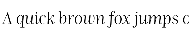 Preview of Nomada Didone Thin Italic font