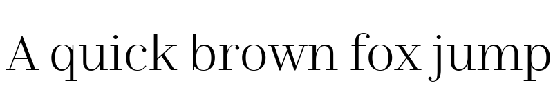 Preview of Nomada Didone Thin font