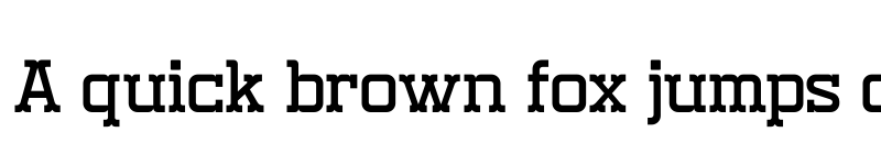 Preview of Nomaden Slab Regular font