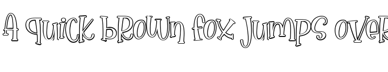 Preview of Nona Manis Outline Outline font