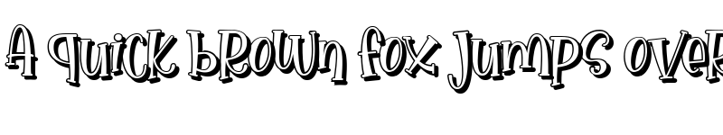 Preview of Nona Manis Shadow Shadow font