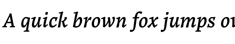 Preview of Noort Book Italic font