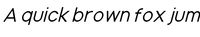 Preview of Nordica Advanced RegularObl font