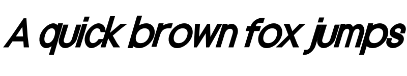 Preview of Nordica Plus NordicaClassicRgCondObl font