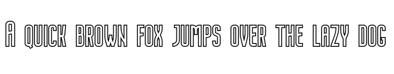 Preview of Nordin Demo Outline Bold font