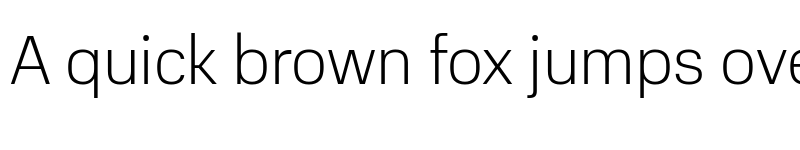 Preview of Normalidad Compact Thin font