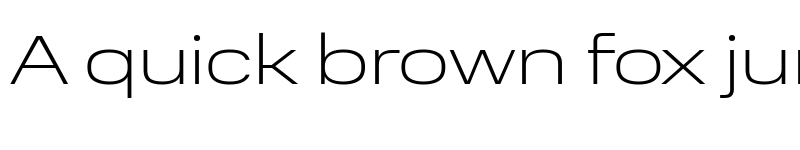 Preview of Normalidad Extended Thin font