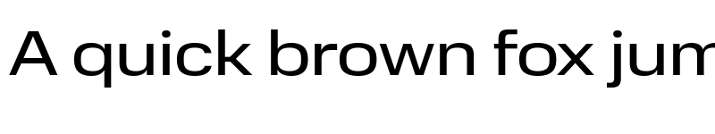 Preview of Normalidad Wide Regular font