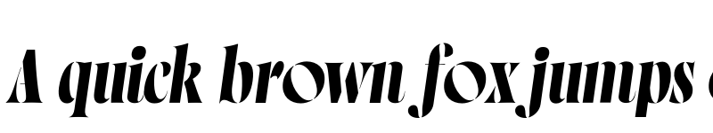 Preview of Norman Stencil Fat Italic font