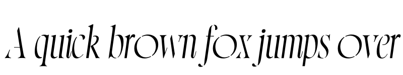 Preview of Norman Stencil Italic font