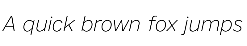 Preview of Nort Extralight Italic font