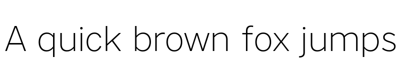 Preview of Nort Extralight font