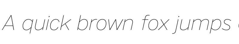 Preview of Nort Thin Italic font