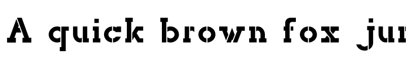 Preview of NORTHCLIFF Stencil font