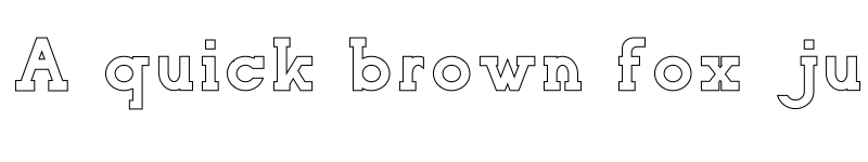 Preview of NORTHCLIFF Stroke font