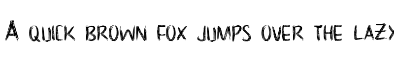 Preview of NoScary regular font