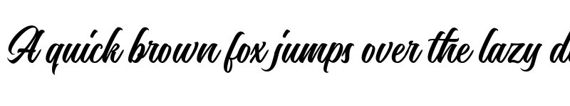 Preview of Nostalgic Script Regular font