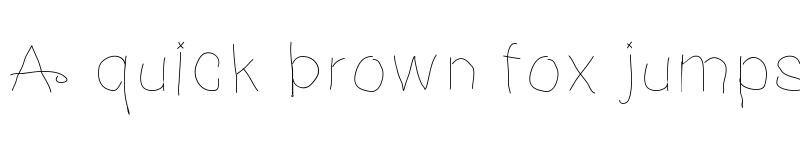 Preview of NotebookScribble Medium font