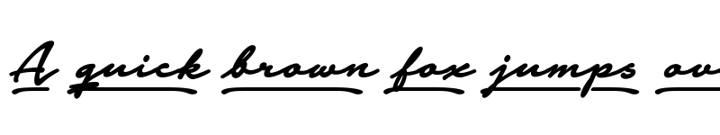 Preview of Notera 2 Underline PERSONAL USE Bold font