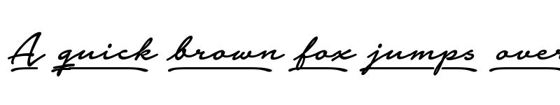 Preview of Notera 2 Underline PERSONAL USE Medium font