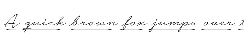 Preview of Notera 2 Underline PERSONAL USE Thin font