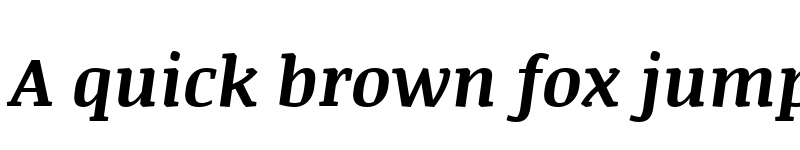 Preview of Noticia Text Bold Italic font