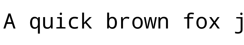 Preview of Noto Mono Regular font