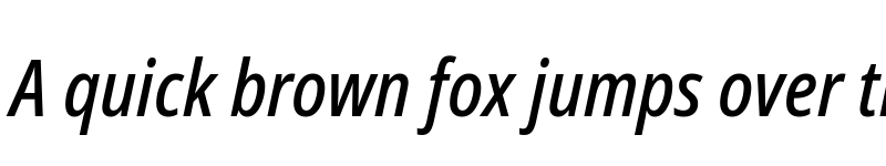 Preview of Noto Sans Condensed Medium Italic font