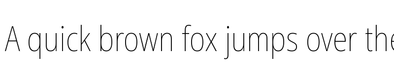 Preview of Noto Sans Condensed Thin font