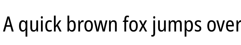 Preview of Noto Sans Condensed font