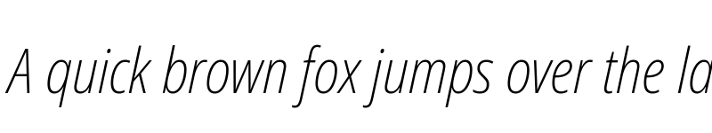 Preview of Noto Sans Display Condensed ExtraLight Italic font