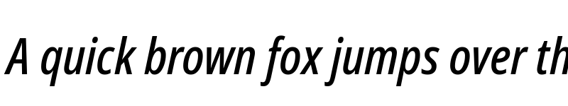 Preview of Noto Sans Display Condensed Medium Italic font