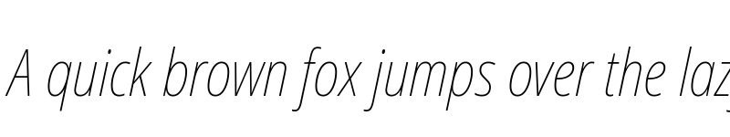 Preview of Noto Sans Display Condensed Thin Italic font