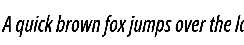 Preview of Noto Sans Display ExtraCondensed Medium Italic font