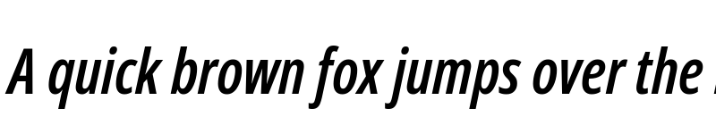Preview of Noto Sans Display ExtraCondensed SemiBold Italic font