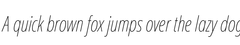 Preview of Noto Sans Display ExtraCondensed Thin Italic font