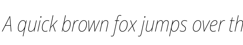 Preview of Noto Sans Display SemiCondensed Thin Italic font