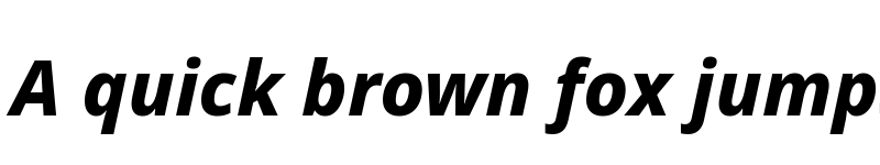 Preview of Noto Sans ExtraBold Italic font