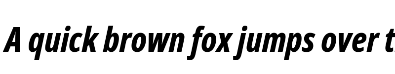 Preview of Noto Sans ExtraCondensed ExtraBold Italic font