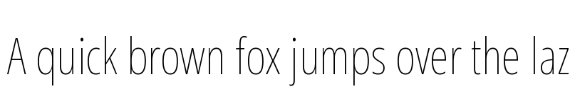 Preview of Noto Sans ExtraCondensed Thin font