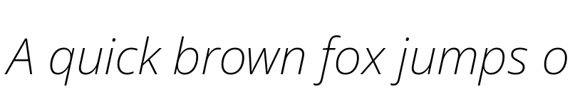 Preview of Noto Sans ExtraLight Italic font