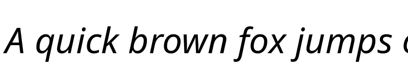 Preview of Noto Sans Italic font