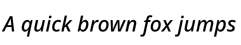 Preview of Noto Sans Medium Italic font