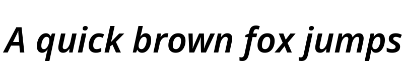 Preview of Noto Sans SemiBold Italic font