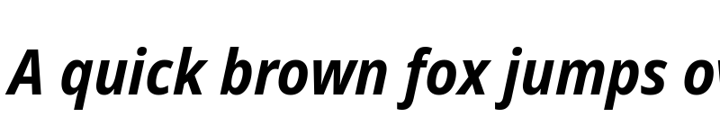 Preview of Noto Sans SemiCondensed Bold Italic font