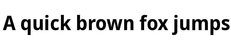 Preview of Noto Sans SemiCondensed Bold font