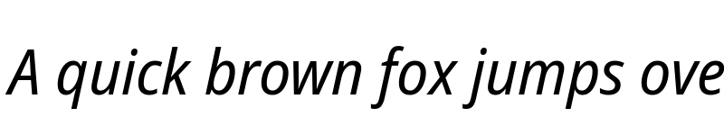 Preview of Noto Sans SemiCondensed Italic font