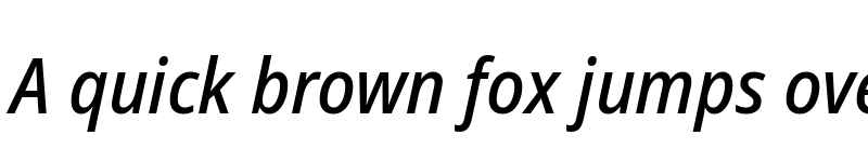 Preview of Noto Sans SemiCondensed Medium Italic font