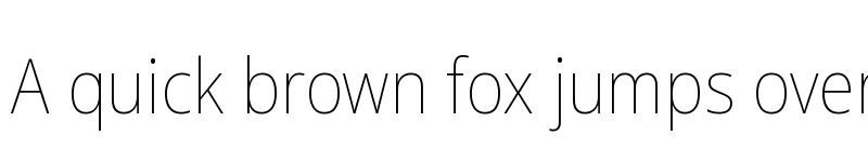 Preview of Noto Sans SemiCondensed Thin font